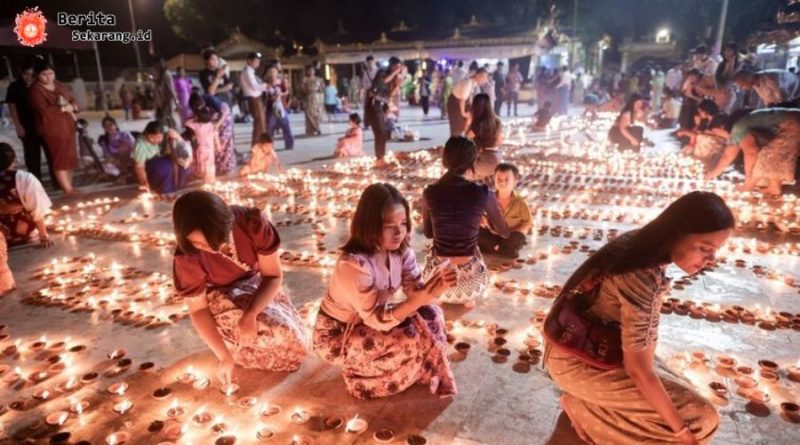 militer Myanmar bom warga sipil di festival Buddha