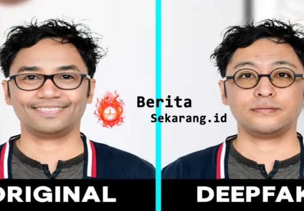 Ilustrasi teknologi deepfake yang memanipulasi wajah dan video menggunakan kecerdasan buatan