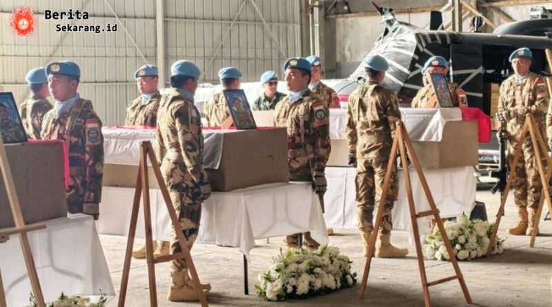 TNI gugur di Lebanon upacara UNIFIL penghormatan prajurit